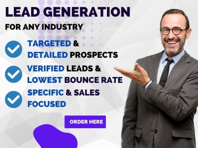 Targeted B2B lead generation related to any industry