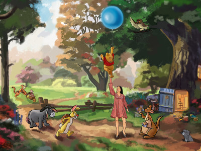 An authentic cartoon drawing of people in raster or vector.