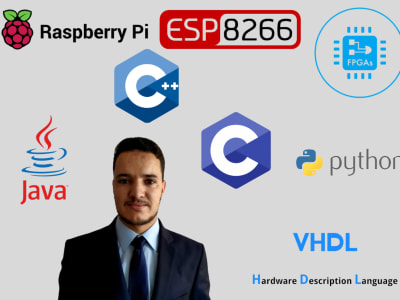 I will help you in your C,C++,Vhdl,Verilog,FPGA, Raspberry, ESP32 projects