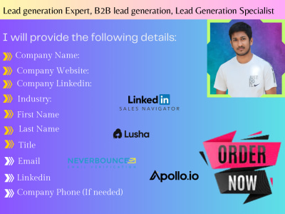 Lead generation Expert, b2b lead generation, Lead Generation Specialist
