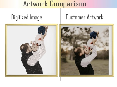 Embroidery digitization of any detailed logo or image