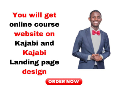 Online course website on Kajabi and Kajabi Landing page design
