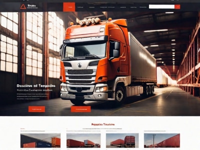 A logistic website delivery website courie website shipping website