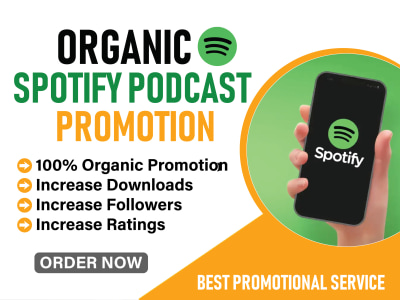 Organic Spotify Podcast - up to 3,000 Plyas