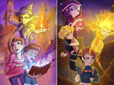 High quality Graphic novel , illustrative Cover Book