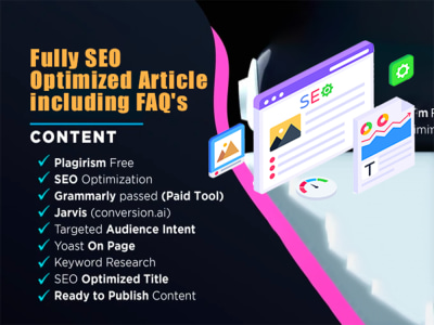 Fully SEO Optimized Article including FAQ's | Upwork