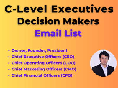 Email List of C-Level Executives And Decision Makers Email List Building