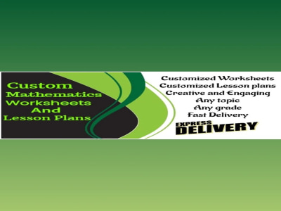 Personalised  Math Lesson Plans, worksheets and Notes