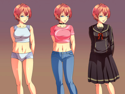Anime character design for visual novel