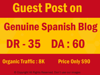 Guest post on High Traffic Spanish Blogs for $90 Only