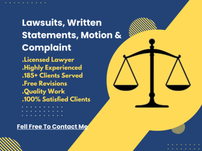 A plaints, written statements, motions, contracts and complaints