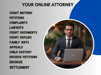 A Court motion, lawsuit, complaint, petition, appeal, or court document