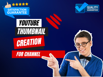 Obtain a top-notch, appealing, and captivating YouTube thumbnail design.