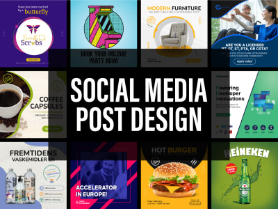 Modern Social Media Design, Facebook, Instagram, LinkedIn Ads & Post Design