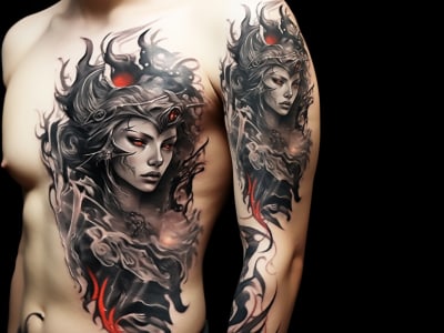 A realism and half/full sleeve tattoo design