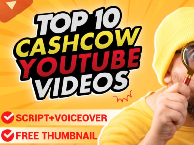 Top 10 cash cow youtube videos, faceless youtube automation, video editor