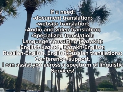 Medical, business translation, kazakh, russian translation