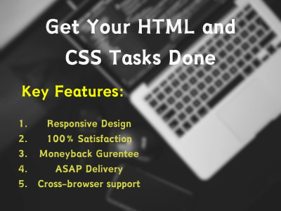 Your any task regarding HTML5 and CSS3 done | Upwork