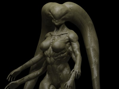 Eyecatching digital sculpting for 3d printing.