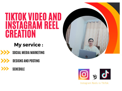TikTok video and Instagram reel creation designs and posting