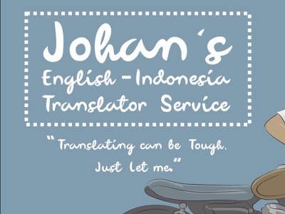 An Indonesian translation from english text with affordable prices