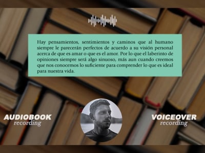A professional audiobook in Latin Sapanish