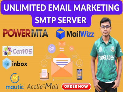 Private powermta SMTP email server setup with mailwizz for email marketing