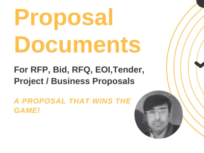 Documentation for RFP, Bid, RFQ, EOI,Tender, Project / Business Proposal