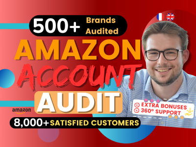 Audit your amazon seller and vendor central account professional VA - FR/EN
