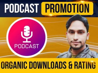 Organic Apple podcast Promotion for huge Downloads and Ratings