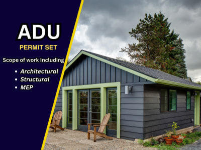Adu permit sets and construction drawings for the USA