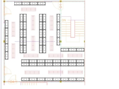 A detailed drawing of architectural layouts according to your request ...