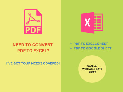 PDF to Excel Sheet