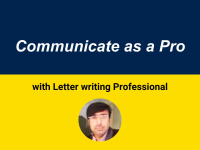 Professional Cover letter or Personal Letter urgently