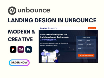 PSD, Figma, XD to Unbounce Landing Page - Unbounce Expert - Lead Capturing
