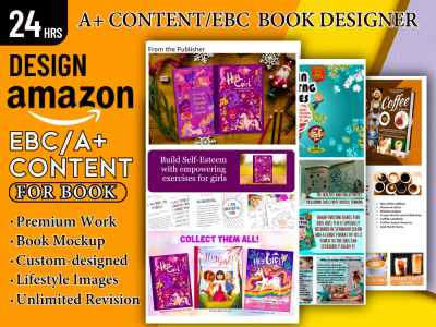 Fantastic, high-quality A plus content/EBC design for Amazon KDP book