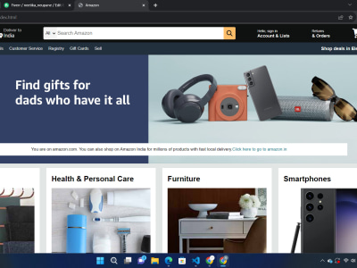 Website developed by using HTML, CSS and javascript. | Upwork