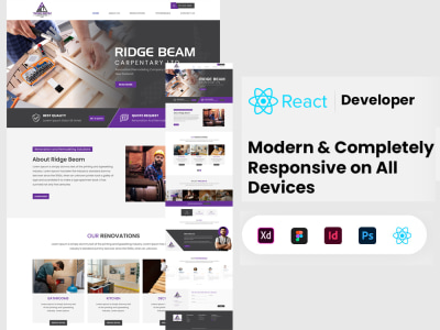 React JS | React Developer | Designs converted, Front End Developer ...