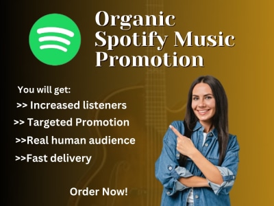 Organic spotify music promotion, promote heavy metal music, apple music