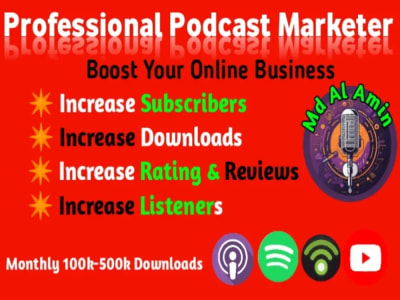 Organic podcast promotion increase downloads listeners & rating review