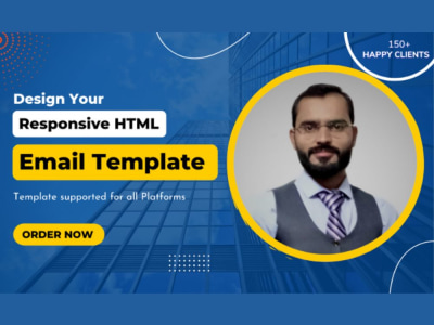 Custom responsive HTML email template and editable newsletter | Upwork