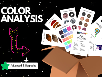 Personal colour analysis, beauty palettes, and reports