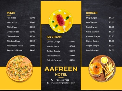 Eye-Catching Modern Menu Designs & Canva Templates