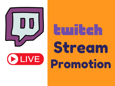 Twitch marketing  and bring live viewers to your twitch channel