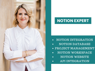 Notion template, project management and notion workspace