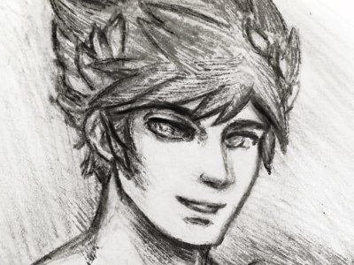 Monochrome semi-realistic Portrait Sketch