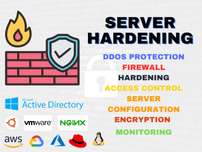 Server Security Hardening , DDOS Protection and Firewall Configruation