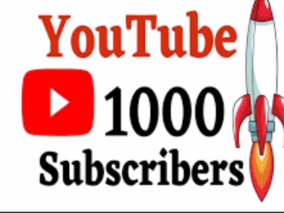 1000+ Non Drop Real YouTube Subscribers For YouTube Monetization