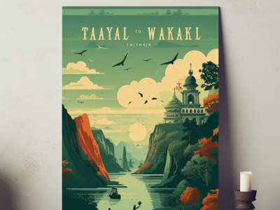 Modern professional  poster illustration