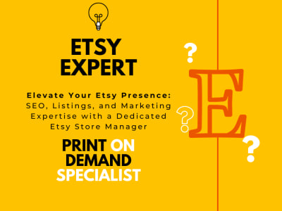 Etsy SEO, Etsy Listing, Etsy Marketing, Etsy Expert, Etsy Store Manager
